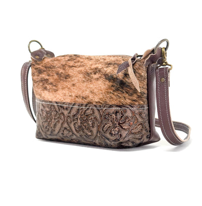 Cosmic Cowgirl - Brindle w/ Gold Rush tool-Cosmic Cowgirl-Western-Cowhide-Bags-Handmade-Products-Gifts-Dancing Cactus Designs