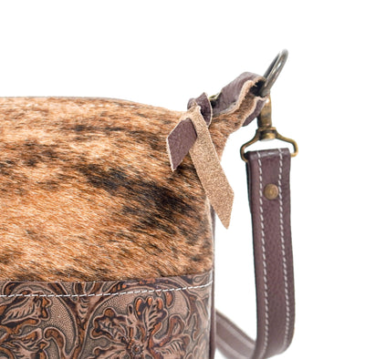 Cosmic Cowgirl - Brindle w/ Gold Rush tool-Cosmic Cowgirl-Western-Cowhide-Bags-Handmade-Products-Gifts-Dancing Cactus Designs
