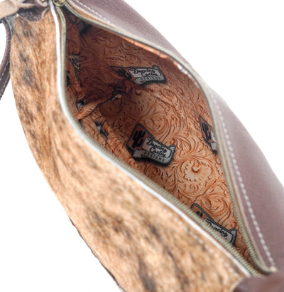 Cosmic Cowgirl - Brindle w/ Gold Rush tool-Cosmic Cowgirl-Western-Cowhide-Bags-Handmade-Products-Gifts-Dancing Cactus Designs