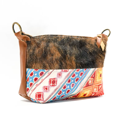 Cosmic Cowgirl - Brindle w/ Great Plains Navajo-Cosmic Cowgirl-Western-Cowhide-Bags-Handmade-Products-Gifts-Dancing Cactus Designs