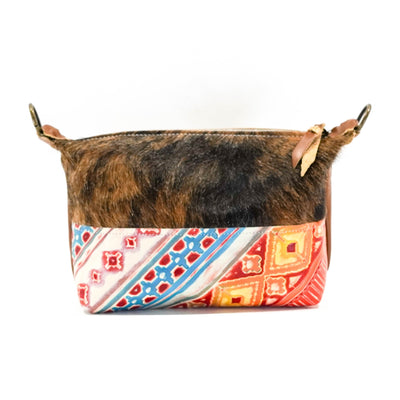 Cosmic Cowgirl - Brindle w/ Great Plains Navajo-Cosmic Cowgirl-Western-Cowhide-Bags-Handmade-Products-Gifts-Dancing Cactus Designs