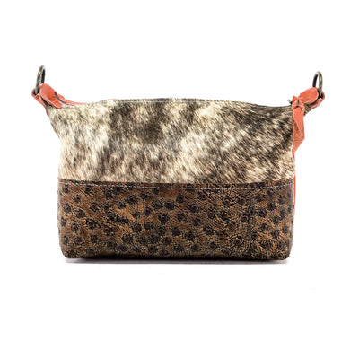 Cosmic Cowgirl - Brindle w/ Ostrich-Cosmic Cowgirl-Western-Cowhide-Bags-Handmade-Products-Gifts-Dancing Cactus Designs