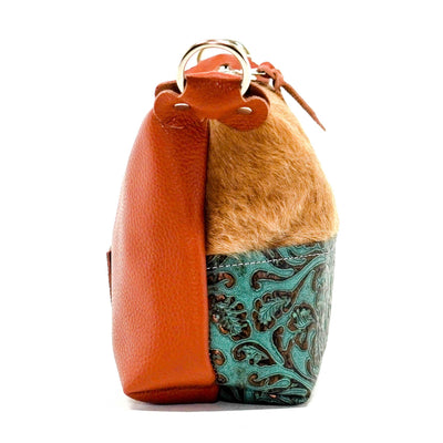Cosmic Cowgirl - Palomino w/ Evergreen tool-Cosmic Cowgirl-Western-Cowhide-Bags-Handmade-Products-Gifts-Dancing Cactus Designs