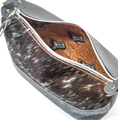 Cosmic Cowgirl - Salt/Pepper w/ Blue Jean Tool-Cosmic Cowgirl-Western-Cowhide-Bags-Handmade-Products-Gifts-Dancing Cactus Designs