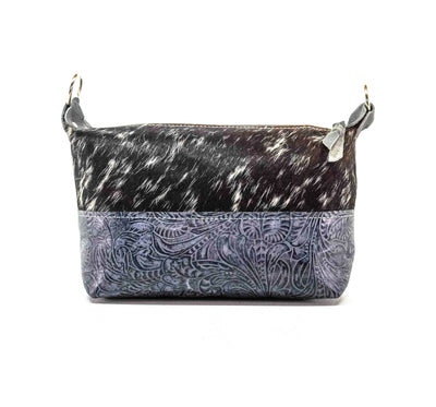 Cosmic Cowgirl - Salt/Pepper w/ Blue Jean Tool-Cosmic Cowgirl-Western-Cowhide-Bags-Handmade-Products-Gifts-Dancing Cactus Designs