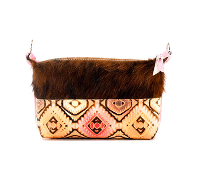 Cosmic Cowgirl - Tricolor w/ Moab Aztec-Cosmic Cowgirl-Western-Cowhide-Bags-Handmade-Products-Gifts-Dancing Cactus Designs