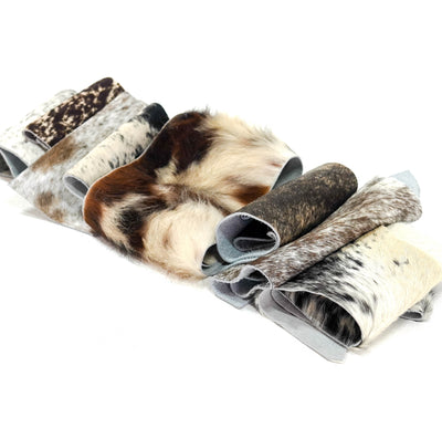 Cowhide Scraps - 1 lb. box-Western-Cowhide-Bags-Handmade-Products-Gifts-Dancing Cactus Designs