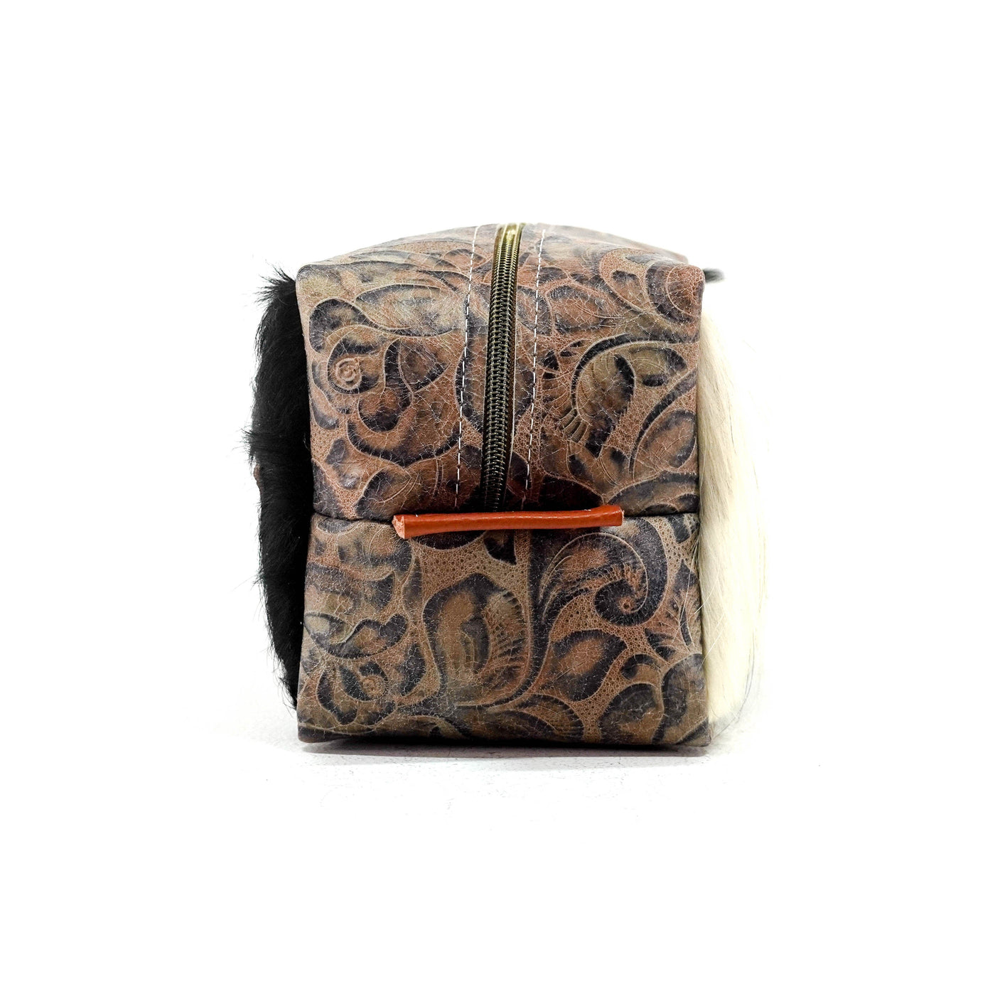 Dutton - Black & White w/ Antique Sundance Roses-Dutton-Western-Cowhide-Bags-Handmade-Products-Gifts-Dancing Cactus Designs