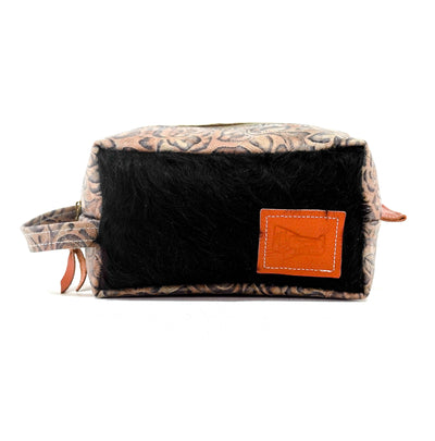 Dutton - Black & White w/ Antique Sundance Roses-Dutton-Western-Cowhide-Bags-Handmade-Products-Gifts-Dancing Cactus Designs