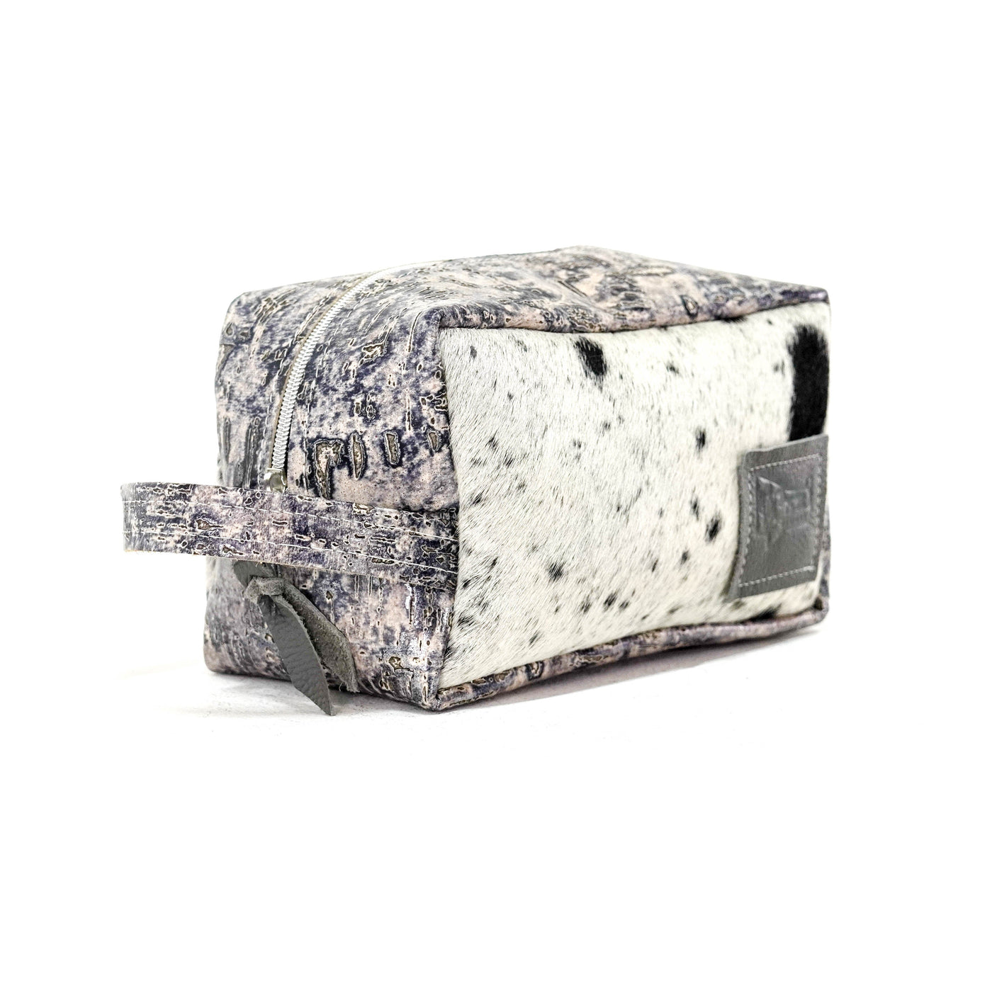 Dutton - Black & White w/ Denim Driftwood-Dutton-Western-Cowhide-Bags-Handmade-Products-Gifts-Dancing Cactus Designs