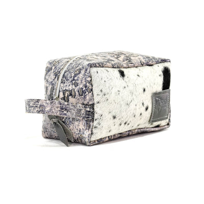 Dutton - Black & White w/ Denim Driftwood-Dutton-Western-Cowhide-Bags-Handmade-Products-Gifts-Dancing Cactus Designs