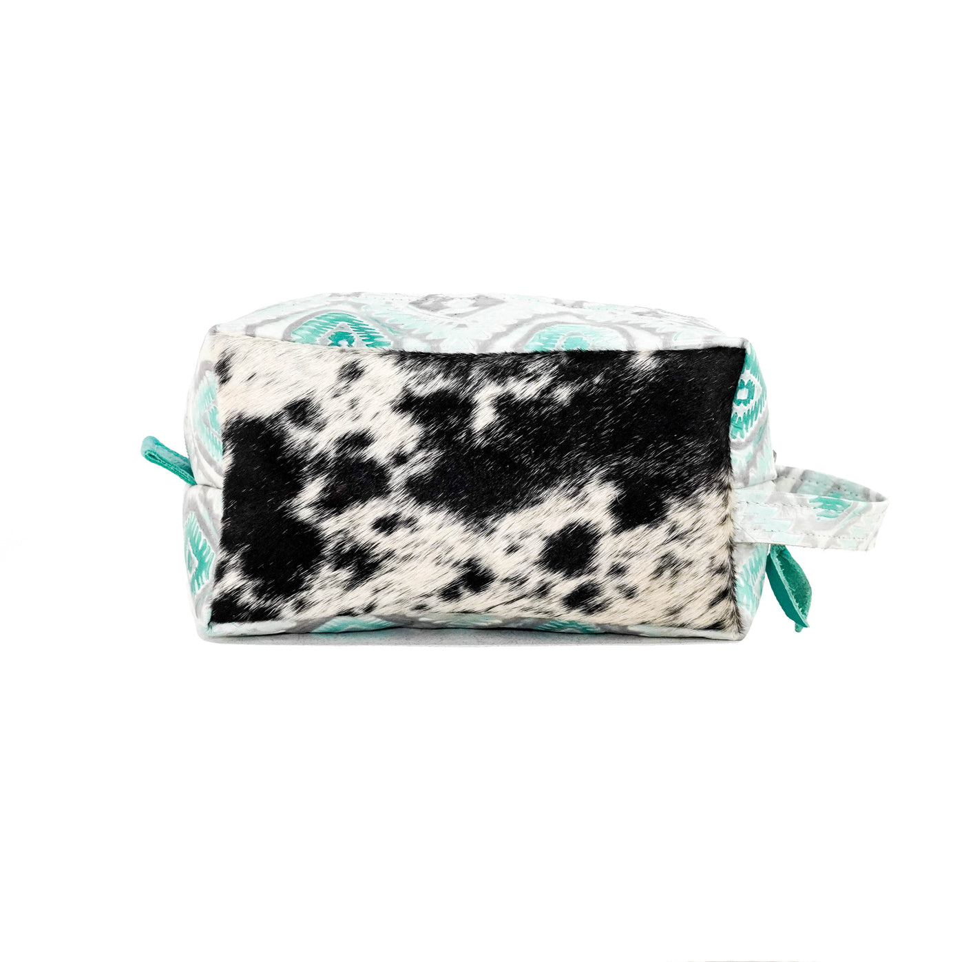 Dutton - Black & White w/ Turquoise Sand Aztec-Dutton-Western-Cowhide-Bags-Handmade-Products-Gifts-Dancing Cactus Designs