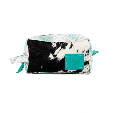 Dutton - Black & White w/ Turquoise Sand Aztec-Dutton-Western-Cowhide-Bags-Handmade-Products-Gifts-Dancing Cactus Designs