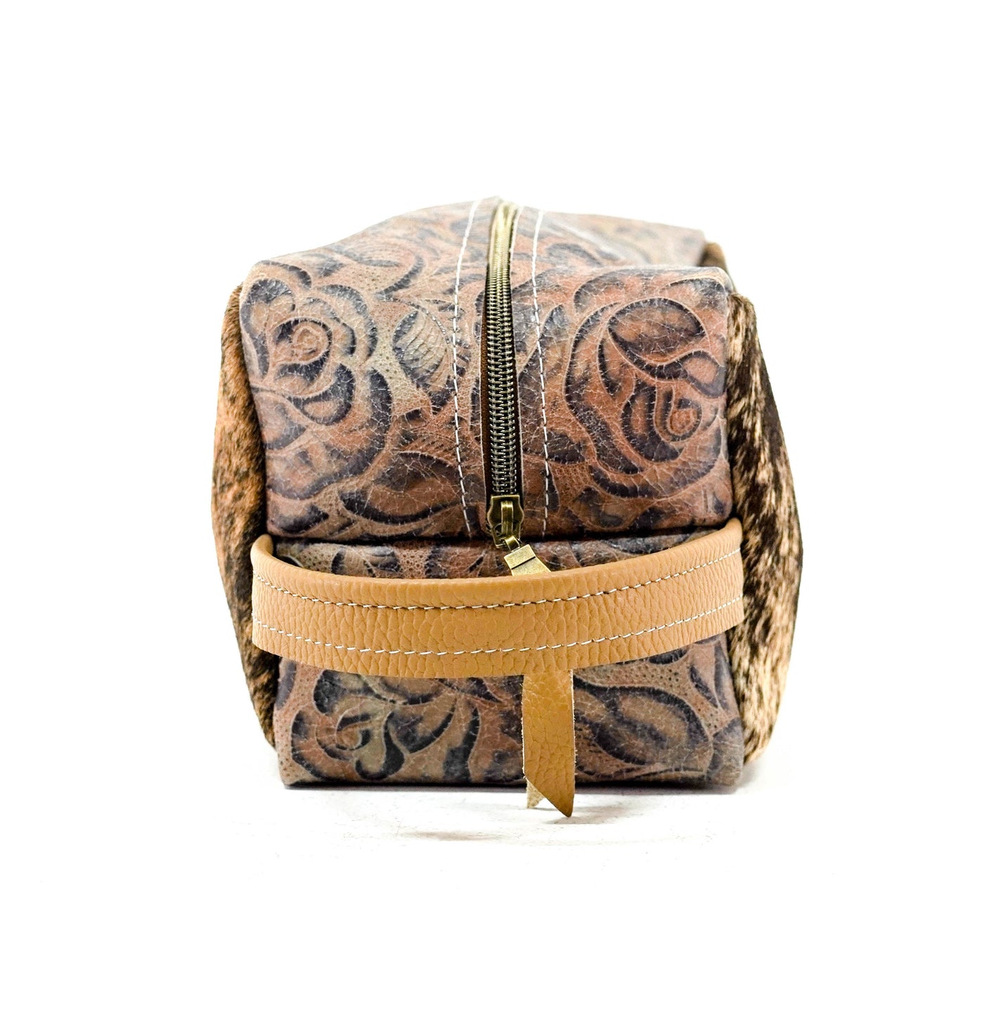 Dutton - Brindle w/ Antique Sundance Roses-Dutton-Western-Cowhide-Bags-Handmade-Products-Gifts-Dancing Cactus Designs