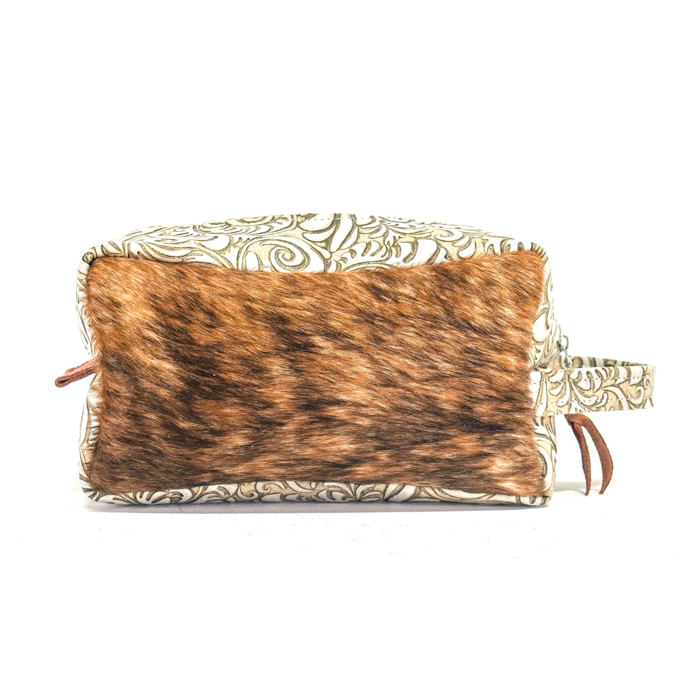 Dutton - Brindle w/ Bone Caracole-Dutton-Western-Cowhide-Bags-Handmade-Products-Gifts-Dancing Cactus Designs