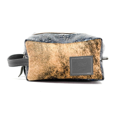 Dutton - Brindle w/ Sapphire Tool-Dutton-Western-Cowhide-Bags-Handmade-Products-Gifts-Dancing Cactus Designs