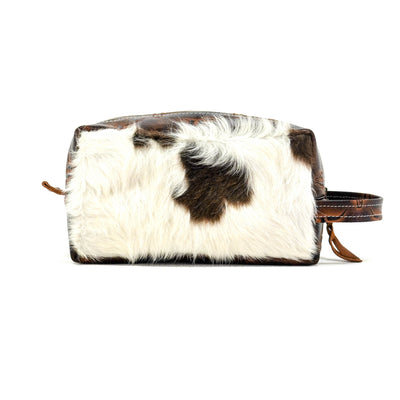 Dutton - Chocolate & White w/ Burnt Skulls-Dutton-Western-Cowhide-Bags-Handmade-Products-Gifts-Dancing Cactus Designs