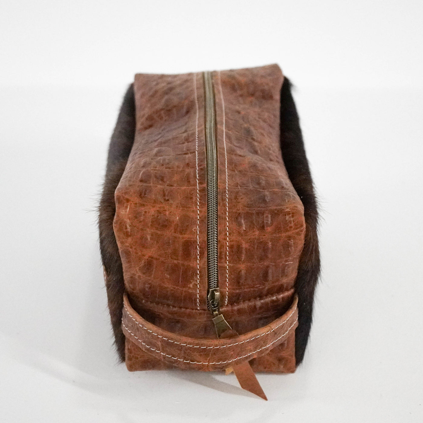 Dutton - Dark Brindle w/ Saddle Croc-Dutton-Western-Cowhide-Bags-Handmade-Products-Gifts-Dancing Cactus Designs