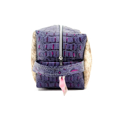 Dutton - Light Brindle w/ Rio Croc-Dutton-Western-Cowhide-Bags-Handmade-Products-Gifts-Dancing Cactus Designs