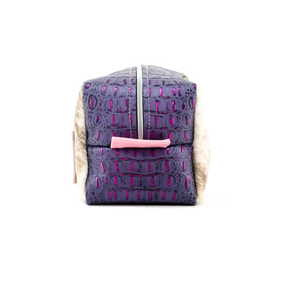 Dutton - Light Brindle w/ Rio Croc-Dutton-Western-Cowhide-Bags-Handmade-Products-Gifts-Dancing Cactus Designs