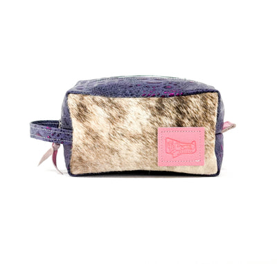 Dutton - Light Brindle w/ Rio Croc-Dutton-Western-Cowhide-Bags-Handmade-Products-Gifts-Dancing Cactus Designs