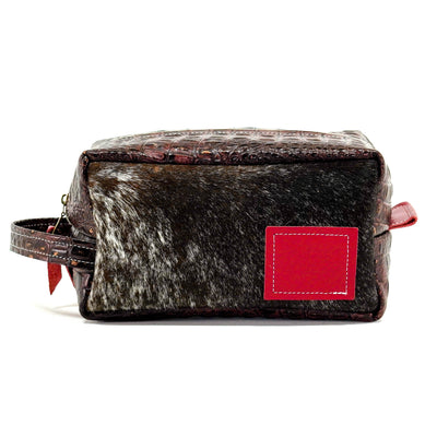 Dutton - Longhorn w/ Burgundy Croc-Dutton-Western-Cowhide-Bags-Handmade-Products-Gifts-Dancing Cactus Designs