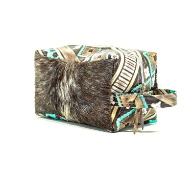 Dutton - Longhorn w/ Cocoa Navajo-Dutton-Western-Cowhide-Bags-Handmade-Products-Gifts-Dancing Cactus Designs