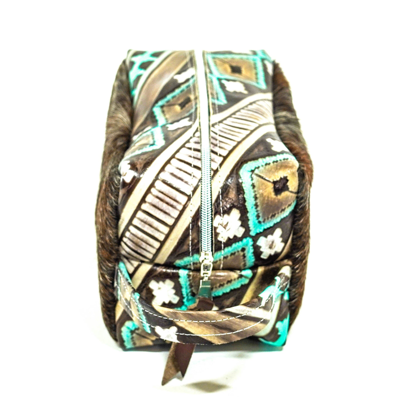 Dutton - Longhorn w/ Cocoa Navajo-Dutton-Western-Cowhide-Bags-Handmade-Products-Gifts-Dancing Cactus Designs
