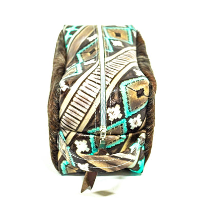 Dutton - Longhorn w/ Cocoa Navajo-Dutton-Western-Cowhide-Bags-Handmade-Products-Gifts-Dancing Cactus Designs