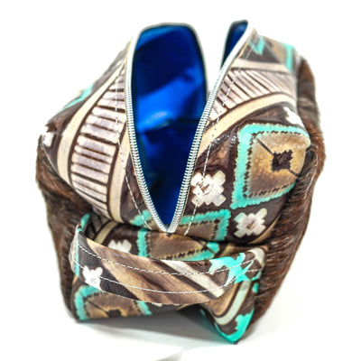 Dutton - Longhorn w/ Cocoa Navajo-Dutton-Western-Cowhide-Bags-Handmade-Products-Gifts-Dancing Cactus Designs