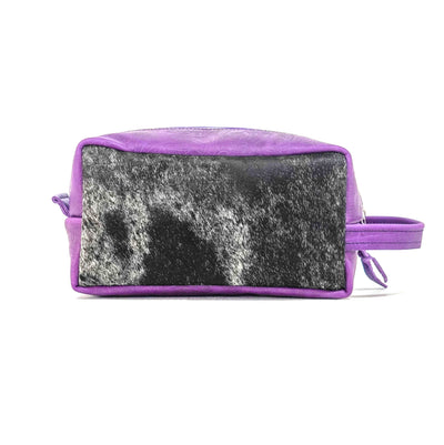 Dutton - Salt & Pepper w/ Purple Denver Tool-Dutton-Western-Cowhide-Bags-Handmade-Products-Gifts-Dancing Cactus Designs