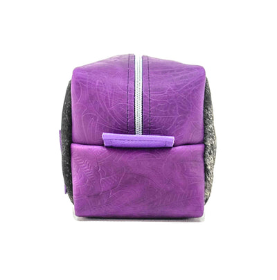 Dutton - Salt & Pepper w/ Purple Denver Tool-Dutton-Western-Cowhide-Bags-Handmade-Products-Gifts-Dancing Cactus Designs
