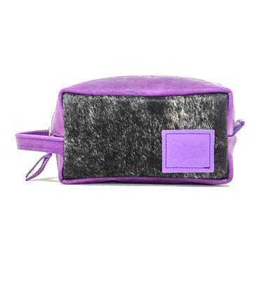 Dutton - Salt & Pepper w/ Purple Denver Tool-Dutton-Western-Cowhide-Bags-Handmade-Products-Gifts-Dancing Cactus Designs