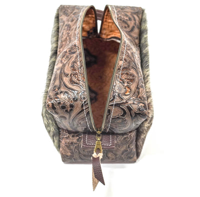 Dutton - Salt/Pepper w/ Cowboy tool-Dutton-Western-Cowhide-Bags-Handmade-Products-Gifts-Dancing Cactus Designs