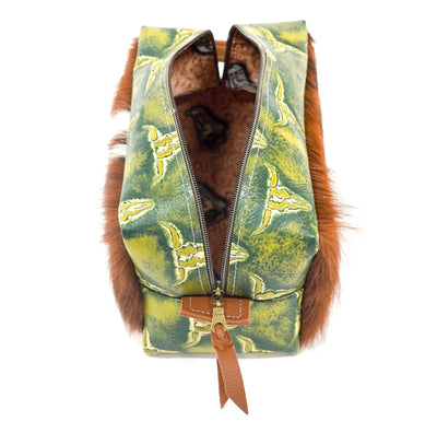 Dutton - Tricolor w/ Mountain View Skulls-Dutton-Western-Cowhide-Bags-Handmade-Products-Gifts-Dancing Cactus Designs