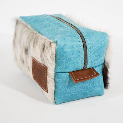 Dutton - Tricolor w/ Turqouise Denver Tool-Dutton-Western-Cowhide-Bags-Handmade-Products-Gifts-Dancing Cactus Designs