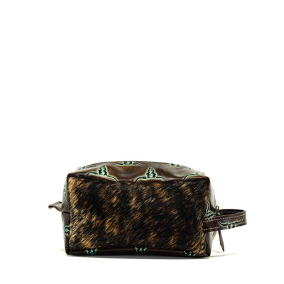 Dutton - Two-Tone Brindle w/ Mint Chocolate Skulls-Dutton-Western-Cowhide-Bags-Handmade-Products-Gifts-Dancing Cactus Designs