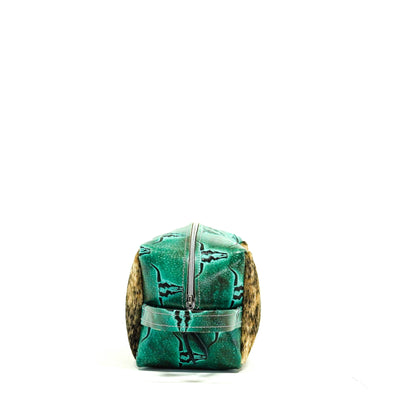 Dutton - Two-Tone Brindle w/ Royston Skulls-Dutton-Western-Cowhide-Bags-Handmade-Products-Gifts-Dancing Cactus Designs