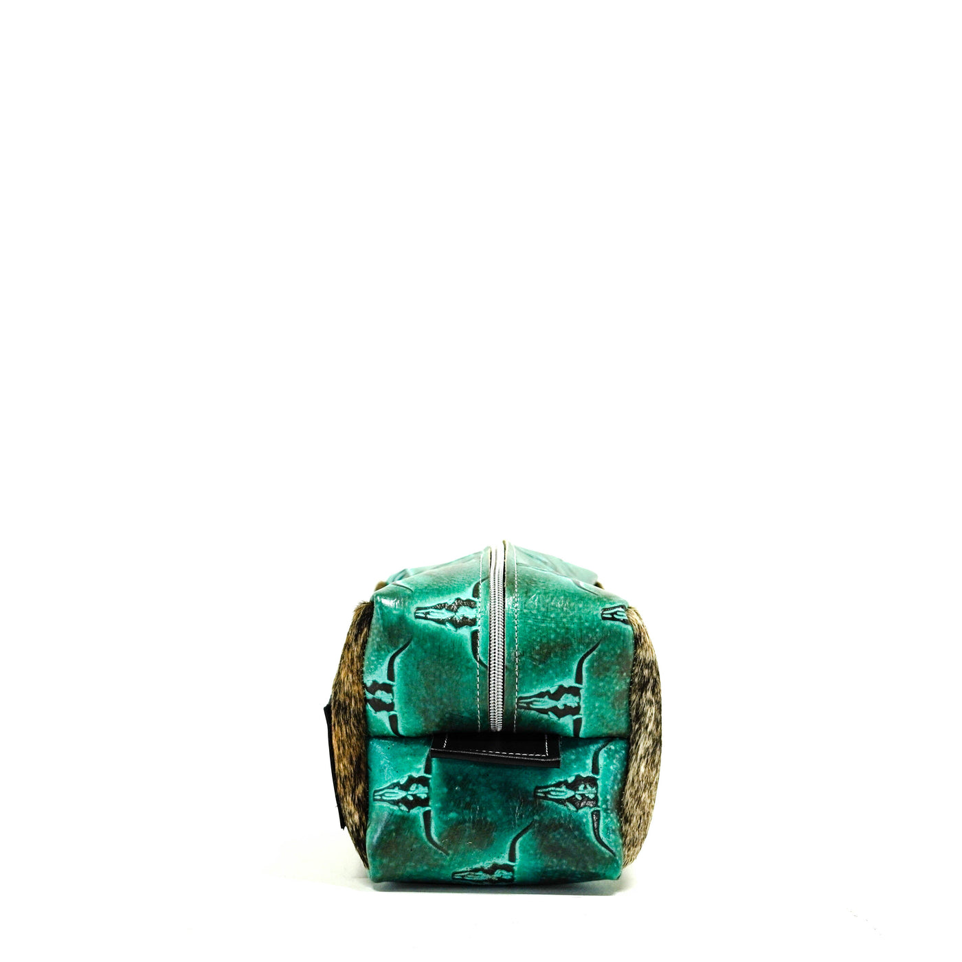 Dutton - Two-Tone Brindle w/ Royston Skulls-Dutton-Western-Cowhide-Bags-Handmade-Products-Gifts-Dancing Cactus Designs