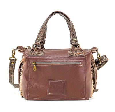 Fancy Annie - Brindle w/ Goldrush tool-Fancy Annie-Western-Cowhide-Bags-Handmade-Products-Gifts-Dancing Cactus Designs