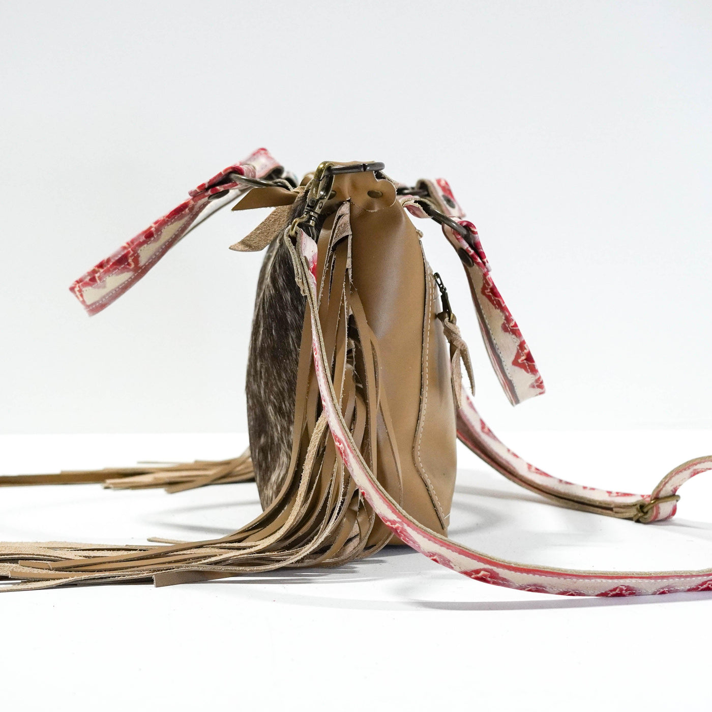 Fancy Annie - Brindle w/ Great Plains Navajo-Fancy Annie-Western-Cowhide-Bags-Handmade-Products-Gifts-Dancing Cactus Designs