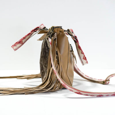 Fancy Annie - Brindle w/ Great Plains Navajo-Fancy Annie-Western-Cowhide-Bags-Handmade-Products-Gifts-Dancing Cactus Designs