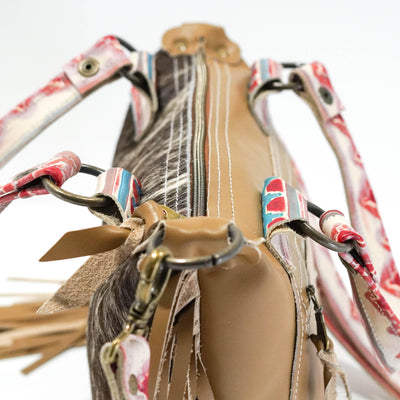 Fancy Annie - Brindle w/ Great Plains Navajo-Fancy Annie-Western-Cowhide-Bags-Handmade-Products-Gifts-Dancing Cactus Designs