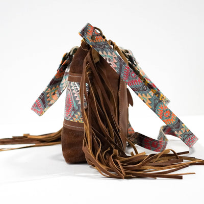 Fancy Annie - Brindle w/ Rainbow Aztec-Fancy Annie-Western-Cowhide-Bags-Handmade-Products-Gifts-Dancing Cactus Designs