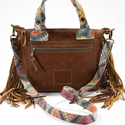 Fancy Annie - Brindle w/ Rainbow Aztec-Fancy Annie-Western-Cowhide-Bags-Handmade-Products-Gifts-Dancing Cactus Designs