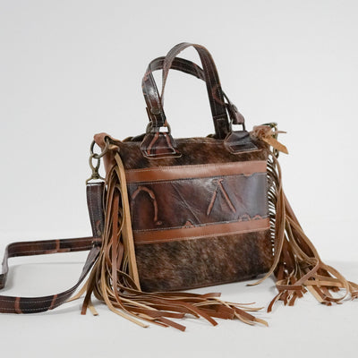 Fancy Annie - Dark Brindle w/ Burnt Brands-Fancy Annie-Western-Cowhide-Bags-Handmade-Products-Gifts-Dancing Cactus Designs