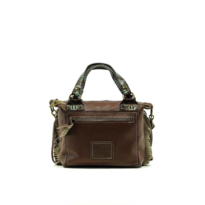 Fancy Annie - Dark Brindle w/ Mint Chocolate Skulls-Fancy Annie-Western-Cowhide-Bags-Handmade-Products-Gifts-Dancing Cactus Designs