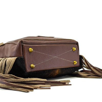 Fancy Annie - Dark Brindle w/ Mint Chocolate Skulls-Fancy Annie-Western-Cowhide-Bags-Handmade-Products-Gifts-Dancing Cactus Designs
