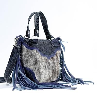 Fancy Annie - Light Brindle w/ Midnight Tool-Fancy Annie-Western-Cowhide-Bags-Handmade-Products-Gifts-Dancing Cactus Designs