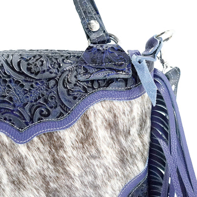 Fancy Annie - Light Brindle w/ Midnight Tool-Fancy Annie-Western-Cowhide-Bags-Handmade-Products-Gifts-Dancing Cactus Designs